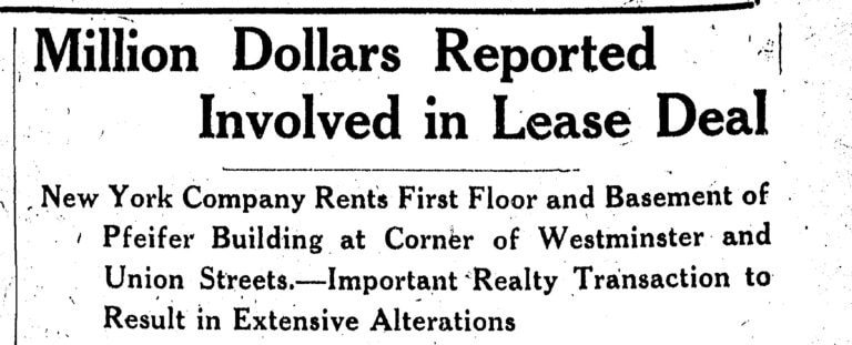 1925 - ALICE BUILDING - PROVIDENCE JOURNAL