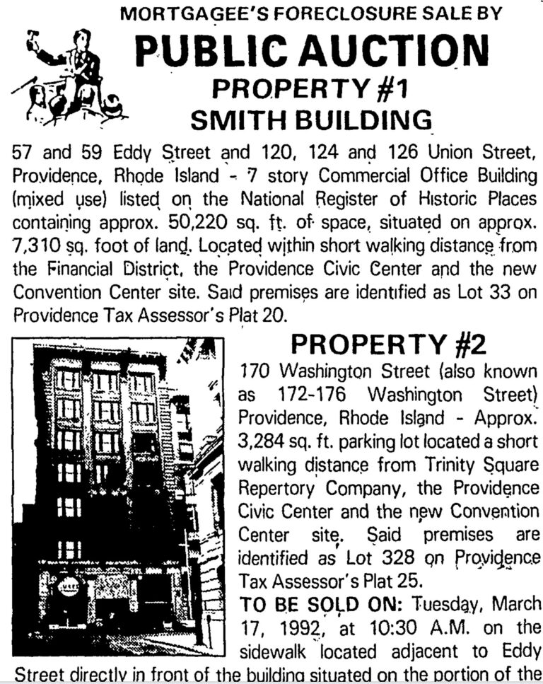 1992 - SMITH BUILDING - PROVIDENCE JOURNAL