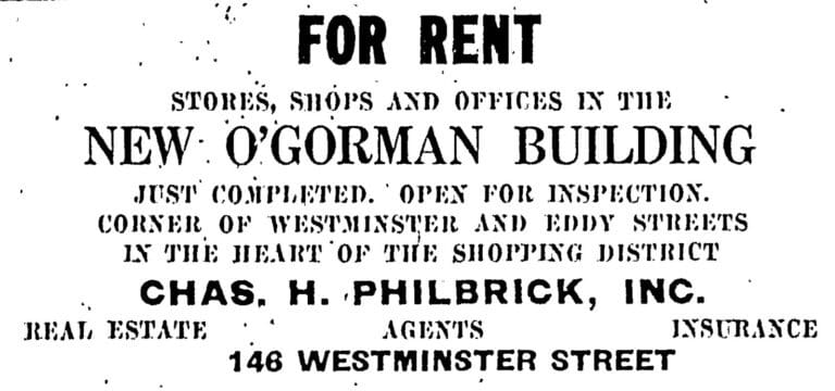 1925 - O'GORMAN - PROVIDENCE JOURNAL