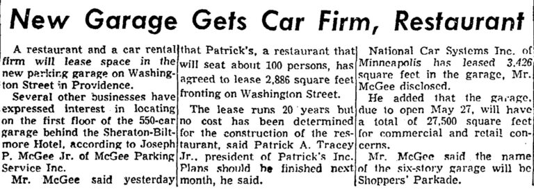 1968 - BILTMORE GARAGE - PROVIDENCE JOURNAL (1)